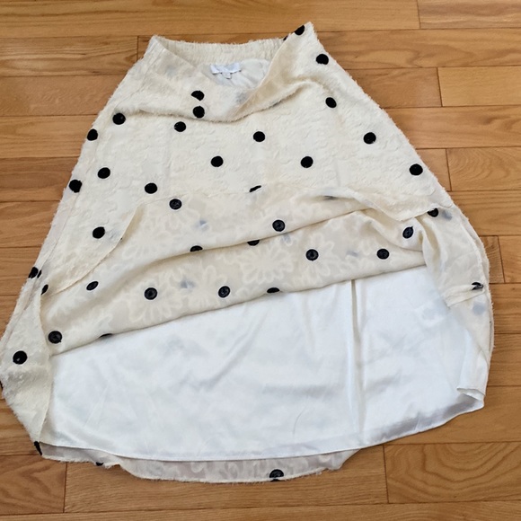 Anthropologie Eri + Ali Andrea Textured Polka Dots Midi Skirt - Picture 13 of 15